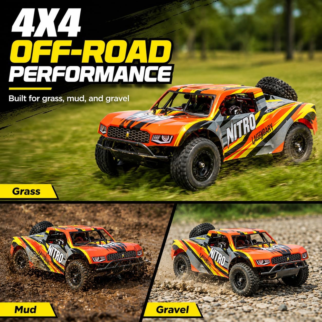올휠 드라이브 2.4GHz 숏 코스 트럭, 1:8 스케 - Rc Roc Hobby 리뷰 및 가격